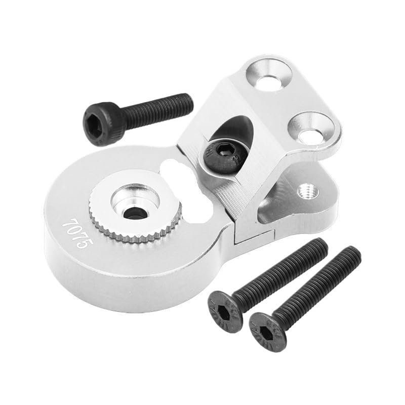 Aluminum 7075 Servo Saver Steering 23T W. Built-in Spring 1/10 for Go-rgon for Vo-rteks(Silver)