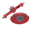 Aluminum Front and Rear Axle +4mm Width with Brass Counter Weight with Flange Bearing for Axial SCX30 RC Cars(4mm Red Set) view 2