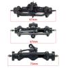 Aluminum Front and Rear Axle +4mm Width with Brass Counter Weight with Flange Bearing for Axial SCX30 RC Cars(4mm Red Set) view 3