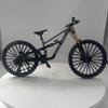 1:6 Ratio Mountain Bike Boys Toy DS Die-Cast Mini Fingertip Bicycle Model Desktop Decoration Ratio Model Downhill Alloy Bicycle Action Doll Cake Decoration Crafts (Grey) view 1