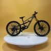 1:6 Ratio Mountain Bike Boys Toy DS Die-Cast Mini Fingertip Bicycle Model Desktop Decoration Ratio Model Downhill Alloy Bicycle Action Doll Cake Decoration Crafts (Grey) view 2