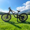 1:6 Ratio Mountain Bike Boys Toy DS Die-Cast Mini Fingertip Bicycle Model Desktop Decoration Ratio Model Downhill Alloy Bicycle Action Doll Cake Decoration Crafts (Grey) view 4