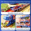 KIDORIX Dinosaur Truck Toy for Kids 3-7 T-Rex Carrier Transporter with 12 Mini Cars, Push-and-Go Ejector Launcher & Expandable 157cm Race Track, Storage Case, Birthday Gift for Boys & Girls view 2