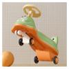 Swing Car with Under Seat Storage Ride On Toy Anti-Rollover Indoor Outdoor Toys Vehicle for Boys Girls(Green) view 4