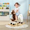 Soft Plush Rocking Horse with Realistic Sound Effects and Comfortable Saddle for Gentle Indoor Motion Play view 2
