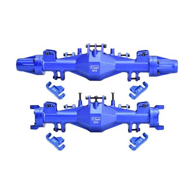 Aluminum 7075-T6 Alloy Quick Release Front & Rear Axle Housing Set for Losi 1:8 LMT 2.0/1:10 TLR Tuned LMT Monster Truck Upgrades - Blue