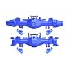 Aluminum 7075-T6 Alloy Quick Release Front & Rear Axle Housing Set for Losi 1:8 LMT 2.0/1:10 TLR Tuned LMT Monster Truck Upgrades - Blue view 1
