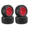 74mm Finished Large Foot tire Suitable for 1/16 1/18 Remote Control car Universal M-JX 16208 SCY16101 W-ltonys A959 ARR-MA(Red) view 1