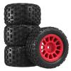 74mm Finished Large Foot tire Suitable for 1/16 1/18 Remote Control car Universal M-JX 16208 SCY16101 W-ltonys A959 ARR-MA(Red) view 2