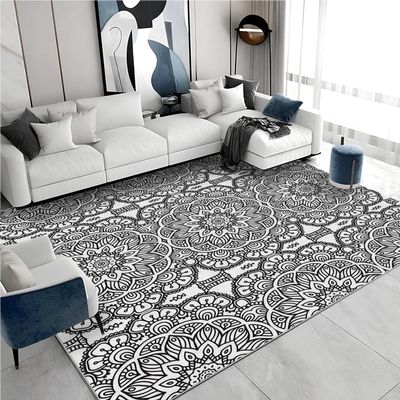 Farmhouse Rug - Floral Vintage 3x5 Rugs for Bedroom Living Room Low Pile Indoor Washable Retro Door Mat Non-Slip Soft Floor Carpet Luxury Aztec Room Decor for Boys Girls A136
