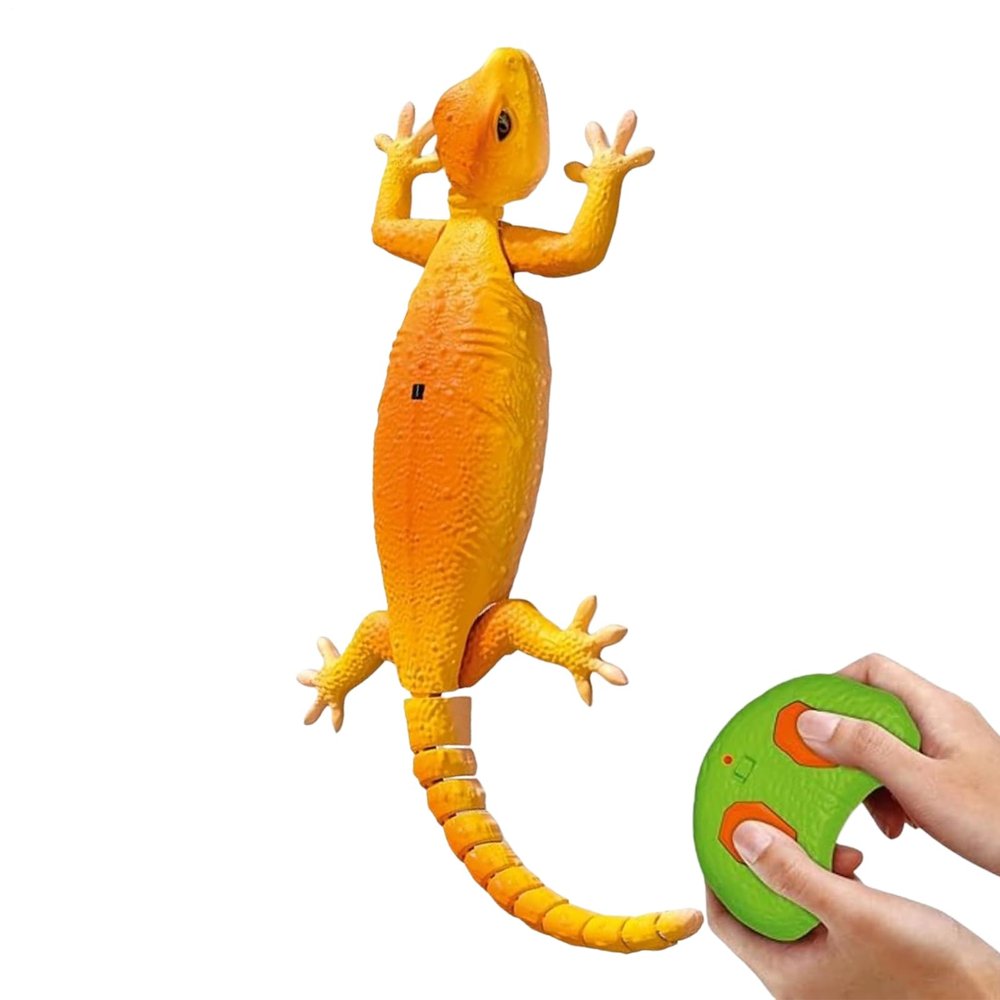 Climbing Reptile - RC Controlled Activity Device, Infant Secure Figure | Rechargeable Ceiling Runner Amusement Model, Smooth Build for Playtime Home Entertainment Fun Curiosity Indoo
