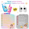 Video Walkie Talkies for Kids, Kids Walkie Talkies 2 Pack with 3 Voice Changers, Rechargeable Toy for 3-12 Year Old Boys Girls, 1000Ft Video Intercom for Camping Hiking Birthday Gift (Blue-Pink) view 2