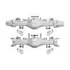 Aluminum 7075-T6 Alloy Quick Release Front & Rear Axle Housing Set for Losi 1:8 LMT 2.0/1:10 TLR Tuned LMT Monster Truck Upgrades - Silver view 1