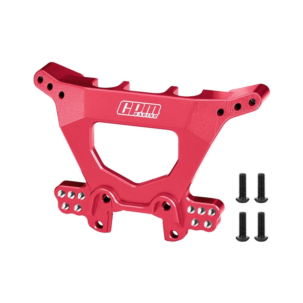 Aluminum 7075-T6 Alloy Rear Shock Tower for Traxxas 1/8 Jato 4X4 VXL BL-2S Racing Buggy Upgrades - Red