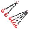 Irfora Metal Tow Chain for RC Crawler Cars, Durable Decorative Part for Offroad Model, Easy Installation Beginners, Wide Compatibility, Made of Metal (Double Hook + Quad Hook) view 3