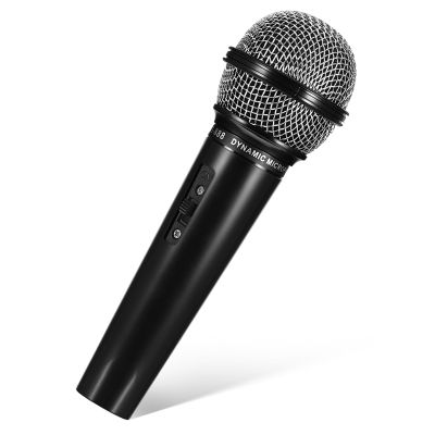 Didiseaon Fake Microphone Prop: Pretend Microphones Interactive News Anchor Mic Prop Plastic Newscaster Mic for Costume Role Singing and Play