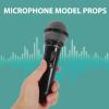 Didiseaon Fake Microphone Prop: Pretend Microphones Interactive News Anchor Mic Prop Plastic Newscaster Mic for Costume Role Singing and Play view 3