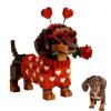 2026 Valentines Day Exclusive Dachshund Brick Set, DIY 3D Dachshund Building Block Set, Cute Dog Building Blocks Toy, Puppy Gift for Dog Lovers, Valentines Day view 1