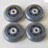 4-Pack Silent Replacement Wheels for Twist Cars 80 * 24mm Universal Size Front & Rear Wheels Wear-Resistant PU Wheels for Kids' Swing Cars (Black) view 1