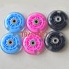 4-Pack Silent Replacement Wheels for Twist Cars 80 * 24mm Universal Size Front & Rear Wheels Wear-Resistant PU Wheels for Kids' Swing Cars (Black) view 4