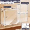 1 Pack Acrylic ETB Case Protector, 5mm Ultra Thick Clear Acrylic with 5mm Magnetic Sliding Lid & Rounded Edges, Top Loading Display Storage Box Compatible with Elite Trainer Boxes (Boxes Not Included) view 4