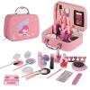 Irfora Girls Cosmetics Play Set, Makeup Kit with Carry Box/Cover, 20pcs Washable Make Up Set for Little Girls, Ideal Birthday Christmas Party view 1