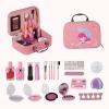 Irfora Girls Cosmetics Play Set, Makeup Kit with Carry Box/Cover, 20pcs Washable Make Up Set for Little Girls, Ideal Birthday Christmas Party view 2