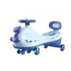 Kids Ride on Toy Wiggle Car with Silent Flashing Wheels Anti-Rollover Music Light, for Indoor Outdoor(Blue) view 1