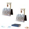Hangman Game Book, Hangman Game Magnetic Cowboy 3D Printed, Book Board Games, Chess, Four in a Row, Sea Battle, Backgammon, Mancala, Decorative Bookshelf Strategy Game(2pcs) view 1