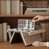 3D Hangman Book 3D Printed Magnetic Chess Book Board Game Portable Folding Playbook Design Travel Style Board Games Backgammon Novelty Books Shaped Games for Adults with Storage view 4