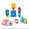 Hape Montessori Stacking Blocks - 10 Pcs Geometric Shapes & 16 Challenge Cards, Multi-Sensory STEM Toy for Toddlers 1-5, Develops Fine Motor Skills & Spatial Thinking, Silicone, Wood & Plastic view 4