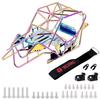 TCRC Colorful Electroplating Metal Roll Cage Body Shell with Aluminum LED Lamp Holder for 1/18 TRX4M Defender Bronco Crawler Truck Upgrade view 1