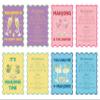 BrightRow 4 Pcs Mahjong Shuffler Cards for Tiles Mixing & Shuffling Portable Mah Jong Accessories Gift Party Supplies Waterproof Rules Printed Mixer 7 x 5 in for Tiles Lover(Pastel,Wave,Cocktail) view 1