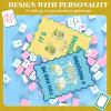 BrightRow 4 Pcs Mahjong Shuffler Cards for Tiles Mixing & Shuffling Portable Mah Jong Accessories Gift Party Supplies Waterproof Rules Printed Mixer 7 x 5 in for Tiles Lover(Pastel,Wave,Cocktail) view 3