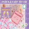 BrightRow 4 Pcs Mahjong Shuffler Cards for Tiles Mixing & Shuffling Portable Mah Jong Accessories Gift Party Supplies Waterproof Rules Printed Mixer 7 x 5 in for Tiles Lover(Pastel,Wave,Cocktail) view 4