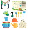 Kids Gardening Tools Set, with Bright Colorful Design, 11-Piece Set, Small Garden Hand Tools, Kids Backyard Digging Kit, Educational, Yard, Backyard or Beach Sand view 1