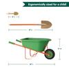 Member Marks Wheelbarrow Gardening Playset for Kids - 7-Piece Outdoor Learning Toy Set - Includes Wheelbarrow, Shovel, Rake, and Gardening Tools - Great for Sandbox and Backyard Play - Ages 3+ view 4