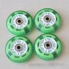 4-Pack Silent Replacement Wheels for Twist Cars 80 * 24mm Universal Size Front & Rear Wheels Wear-Resistant PU Wheels for Kids' Swing Cars (Green) view 1