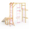 Garvee 8-in-1 Indoor Jungle Gym Set with Slide Swing Monkey Bar Wooden Climbing Structure for Kids Ages 3-10 view 1