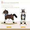 Classic Wooden Rocking Horse Toy with Realistic Sound Effects and Smooth Rocking Motion for Indoor Play view 4