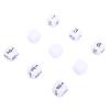 6 Sided Dice Set Bulk 30Pcs White Plastic 16mm Dices with Storage Bag for Board Games Math Teaching Props Puzzle Number Educational Games view 3