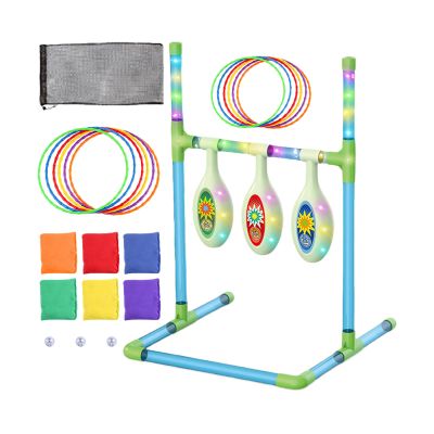 Bean Bag Toss Game - Interactive Funny Activities, 2-in-1 Educational Set for Kids Teens Adults, Encourages Hand Eye Coordination Physical Exercise, Top Outdoor Backyard Park Accessory, Family Party