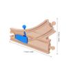 Garneck 2pack Wooden Train Track Intersections Switch Track Accessories Toy Train Set Compatible with Major Brands Kids' Educational Play and Creative Building view 2