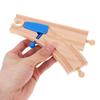 Garneck 2pack Wooden Train Track Intersections Switch Track Accessories Toy Train Set Compatible with Major Brands Kids' Educational Play and Creative Building view 4