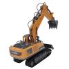 Oreilet RC Excavator Toy, Alloy Remote Control Construction Vehicle with 2.4G Wireless Remote and Hydraulic Arms, Engineering Vehicle Boys for Kids Ages 6+ view 3