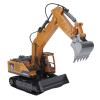 Oreilet RC Excavator Toy, Alloy Remote Control Construction Vehicle with 2.4G Wireless Remote and Hydraulic Arms, Engineering Vehicle Boys for Kids Ages 6+ view 4