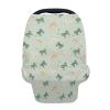 5-in-1 Unisex St Patricks Bows Spring Flowers Pattern Baby Carseat Stroller Cover for Boys Girls, Infant Toddler Privacy Nursing Breastfeeding Canopy, Grocery Shopping Cart Cover-24x28 view 1