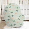 5-in-1 Unisex St Patricks Bows Spring Flowers Pattern Baby Carseat Stroller Cover for Boys Girls, Infant Toddler Privacy Nursing Breastfeeding Canopy, Grocery Shopping Cart Cover-24x28 view 3