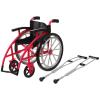 Garneck Doll Wheelchair and Crutches Playset: Foldable Toy Wheelchair with Crutches, Bandage, Leg and Arm Cast for Dolls, Accessories Set view 1
