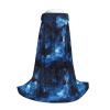 DRTGEDS Blue Galaxy Long Cape Cloak For Teens Cosplay Costume Gothic Fantasy Medieval Renaissance Fair Stage view 4